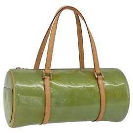 LOUIS VUITTON Sac à main Monogram Vernis Bedford Bleu Bébé M91007 LV Auth BA10626 Bleu clair