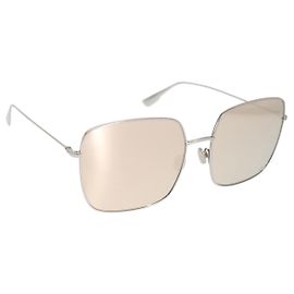 Christian Dior Sonnenbrille Metall Silber Auth BA10544V Silber