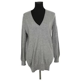Eric Bompard Grauer Pullover Grau