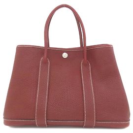 Hermès Hermes Garden Party TPM Negonda Handbag Red