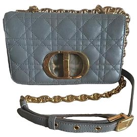 Dior Caro Tasche Klein Blau