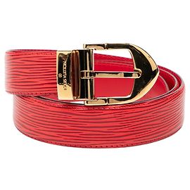 Cintura Classica Epi Santur Louis Vuitton Rosso