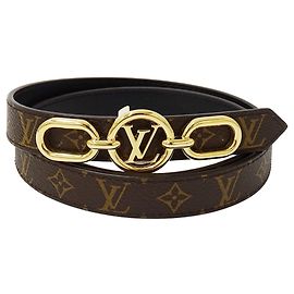 Louis Vuitton Women's Monogram Canvas Belt Black