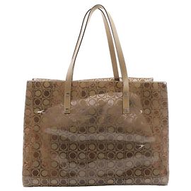 Gancini Tote Bag von Salvatore Ferragamo Beige