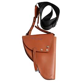 Autre Marque Brown leather bag Brown