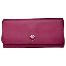 Vintage Loewe Madrid Leather Long Wallet Purple Purple
