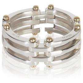 Tiffany & Co. Yellow Gold & Sterling Silver  Gate Link Ring Other