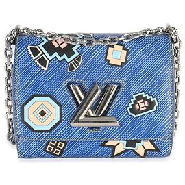 Louis Vuitton Bleu Denim Aztec Epi Twist PM Bleu