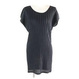 Issey Miyake Tunic in poliestere PP11-FT324 PLEATS PLEASE Nero