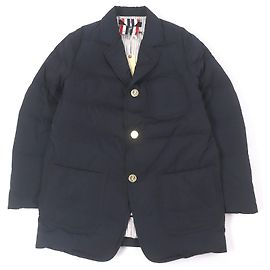 Thom Browne MJD085X Down Polyester Down Jacket Blue Navy blue