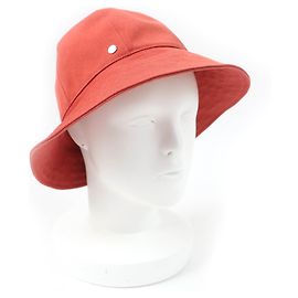 Chapéu de algodão metálico Hermès Laranja