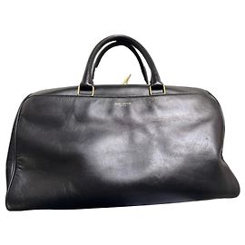 Saint Laurent black leather handbag Black