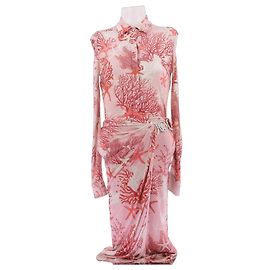 Versace Ensemble à imprimé rose Rose