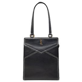 Saint Laurent Blue Leather Vertical Cassandra Tote Blue Navy blue