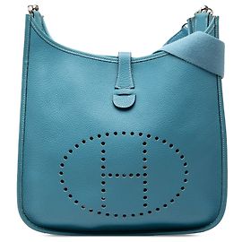 Hermès Bleu Clemence Evelyne GM Bleu Autre