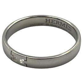 Anello Hermès Ever Hercules in oro bianco 18K Argento