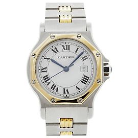 Reloj Pulsera Cartier Santos Octagon LM Godron Otro