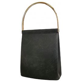 Bolsa de couro preta e dourada Cartier Trinity Preto