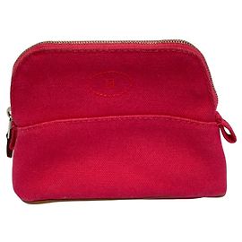 Pochette Mini en Toile Bolide Hermès Rose