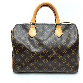 Bolsa Speedy 30 em Canvas Monogram Louis Vuitton Marrom