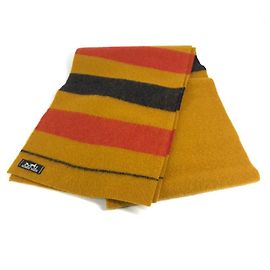 Hermès Cachecol de Lã Rocabar HERMES Vermelho Amarelo Azul marinho
