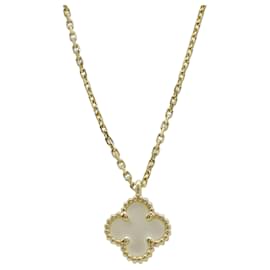 Van Cleef & Arpels VCA Sweet Alhambra Pendant Necklace Golden