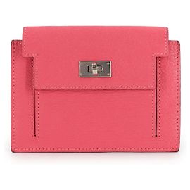 Hermès Hermes Kelly Pocket Compact Wallet Pink