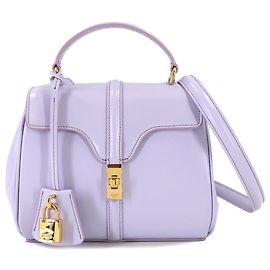 Céline Bolsa de mão Celine Mini 16 Seize 2 em 1 Roxo