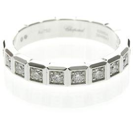 Chopard Ice Cube Ring Halb Diamant in Weißgold Silber