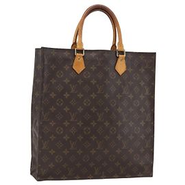 LOUIS VUITTON Monogram Sac Plat Handtasche M51140 LV Auth bs33569 Monogramm