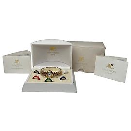 Conjunto de Relógio Dourado Vintage Courreges Dourado