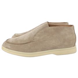 Botas ankle abertas Loro Piana bege Bege