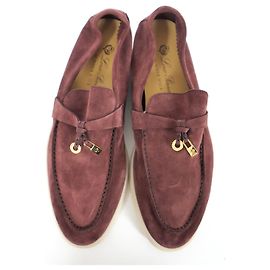 Mocasines Loro Piana Summer Charms Walk Burdeos Ciruela