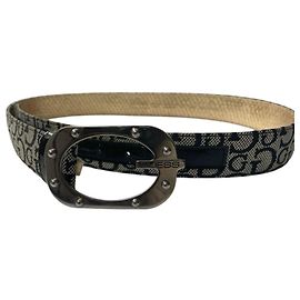 Cintura Guess nera e grigia Nero Grigio