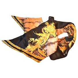 Lenço de seda Roberto Cavalli multicolorido Multicor