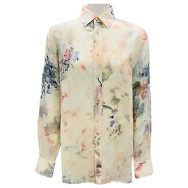 Leinenbluse mit mehrfarbigem Blumenmuster Ralph Lauren Collection Mehrfarben