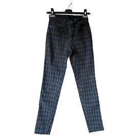 Jeans Slim Karl Lagerfeld Grigio Antracite Cotone Taglia 27 Nero