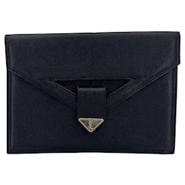 Yves Saint Laurent Sac à main vintage en cuir noir Noir