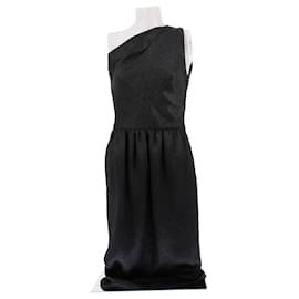 Saint Laurent Robe Maxi Noire Noir
