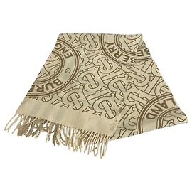 Bufanda TB Burberry Castaño Beige