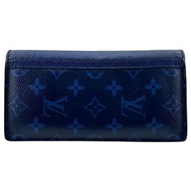 Cartera Larga Brazza Taiga Rama de Louis Vuitton Azul