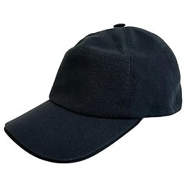Gorra de algodón negro Hermès Negro