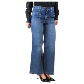 Chloé Jean large bleu avec poches - taille UK 12 Bleu