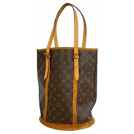 Louis Vuitton Monogram Bucket GM Tote Bag Braun