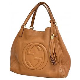 Gucci Soho Tote Bag Hellbraun