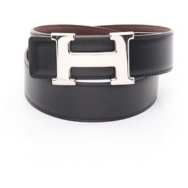 Hermes Hermès Constance H Belt Brown Black