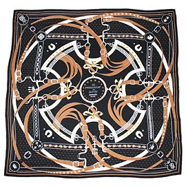 Sciarpa Carré Geant Hermès - Cashmere Seta Multicolore Nero Nero Multicolore
