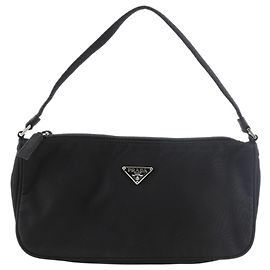 Pochette Tessuto Nera Prada Nero