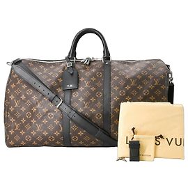 Sac Boston Macassar Monogram Marron Louis Vuitton Marron Monogramme