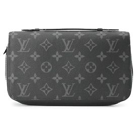 Louis Vuitton Monogram Eclipse Zippy XL Long Wallet Black Monogram